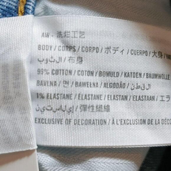 NWT ABERCROMBIE & FITCH medium wash high rise denim mom shorts - Picture 11 of 12